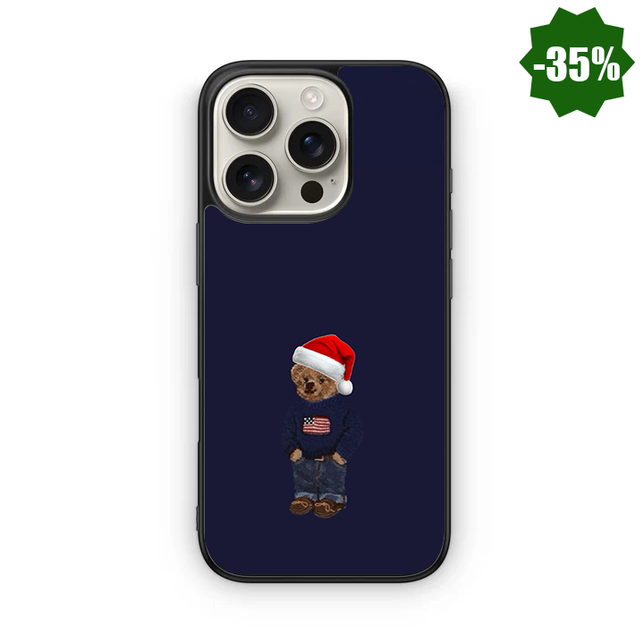 Bear with a Christmas hat